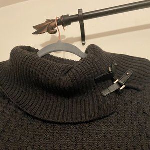 Calvin Klein High Neck Knee Length Sweater Dress